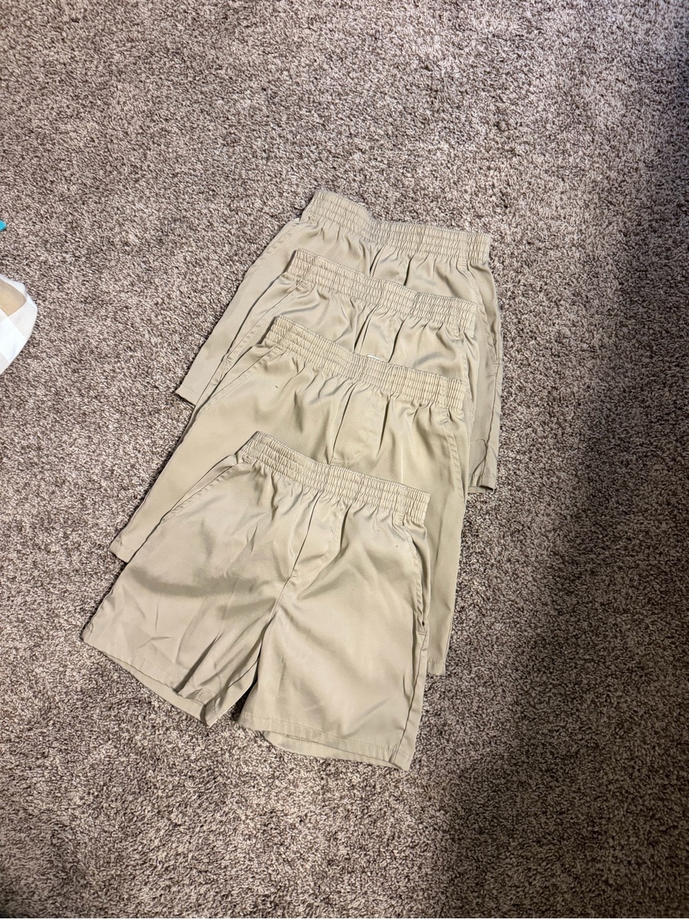 Classic Elastic-Waist Khaki Shorts - Set of 4